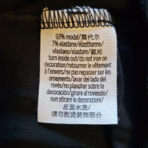 PINK BY VICTORIA SECRET BLACK SUPER SOFT TSHIRT SIZE MEDIUM - Picture 6 of 6